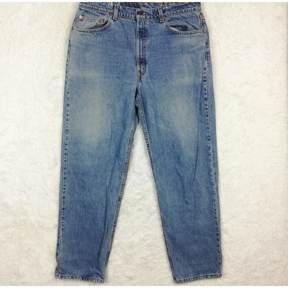 Vtg Levi's‎ Mens Jeans 550 Relaxed Fit Straight Blue Denim 90's Mid Wash 40x32